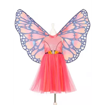 Souza! Butterfly Papillon kostým šaty a krídla sada 3-4 roky
