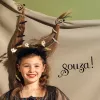 SOUZA! Agatha čarodejnícky kostým šaty s LED svetlami pre dievčatá 5-7 rokov