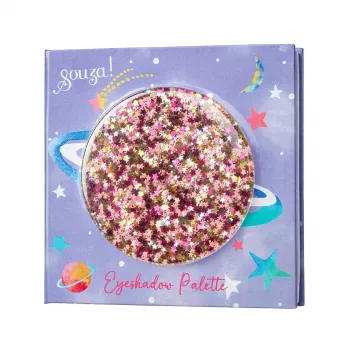 Souza! Detská paleta očných tieňov so zrkadlom 9 farieb Galaxy