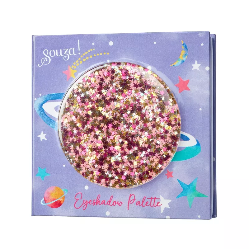 Souza! Detská paleta očných tieňov so zrkadlom 9 farieb Galaxy