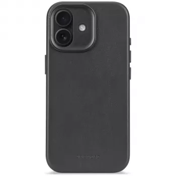 Decoded kožený zadný kryt pre Apple iPhone 17 čierny