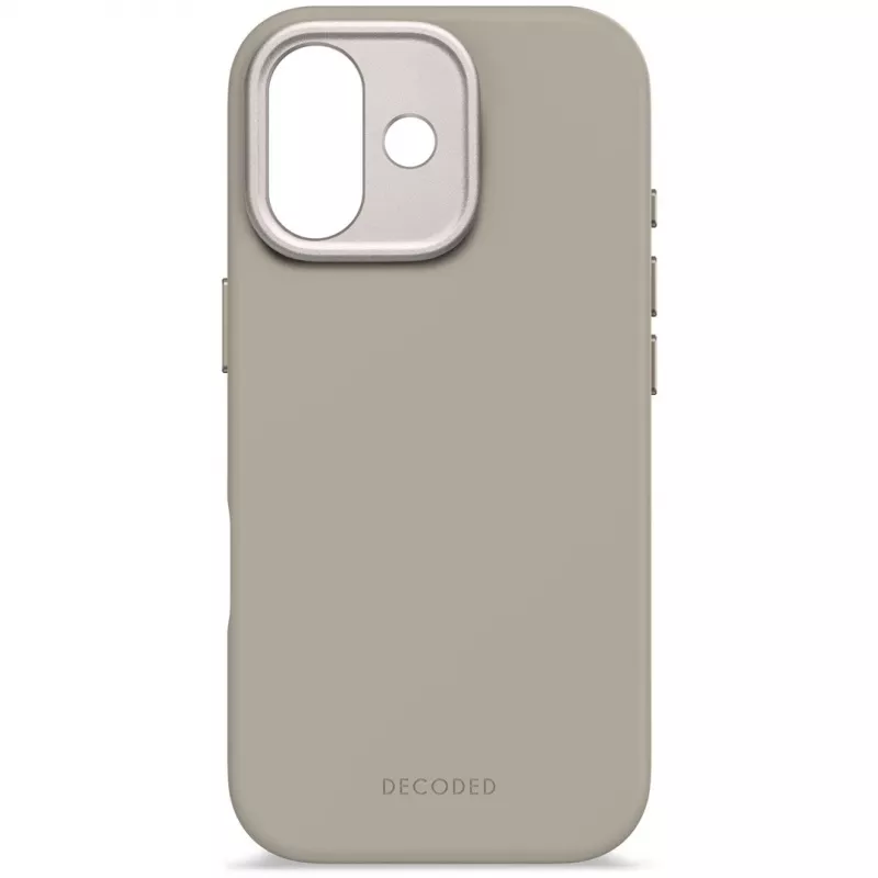 Decoded Antimikrobiálny silikónový zadný kryt pre iPhone 17 kompatibilný s MagSafe Soft Taupe