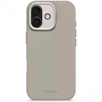Decoded Antimikrobiálny silikónový zadný kryt pre iPhone 17 kompatibilný s MagSafe Soft Taupe