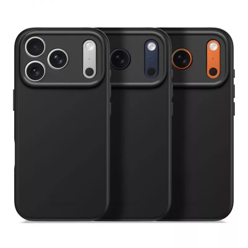 Decoded AntiMicrobial silikónové zadné puzdro pre iPhone 17 Pro s MagSafe (Phantom Black)
