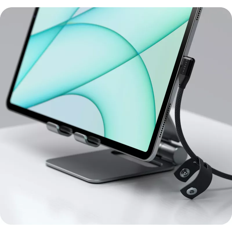 Satechi pravoúhlý 1m USB-C kábel s 240W Power Delivery a 20Gbps prenosom dát - čierny