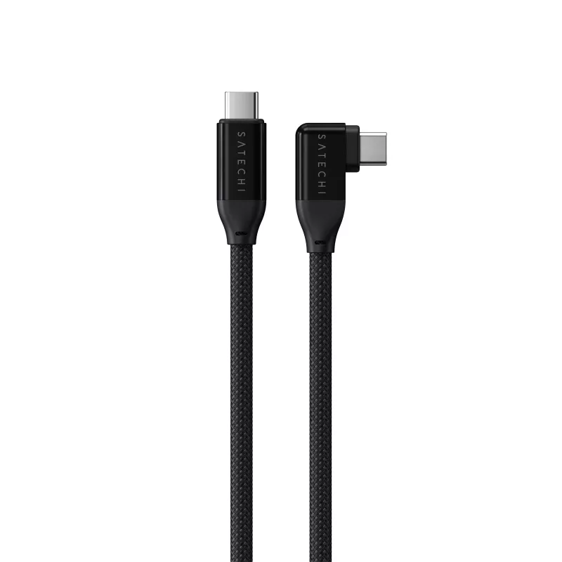 Satechi pravoúhlý 1m USB-C kábel s 240W Power Delivery a 20Gbps prenosom dát - čierny