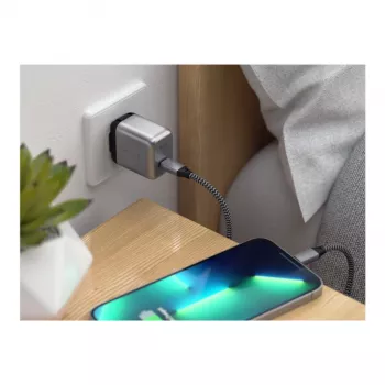 Satechi 20W USB-C PD nástenná nabíjačka, čierna/sivá