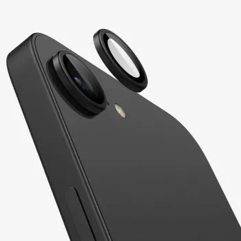 Spigen Optik Pro Glas.tR EZ Fit ochrana kamery 2-pack pre iPhone 16E/17E čierna