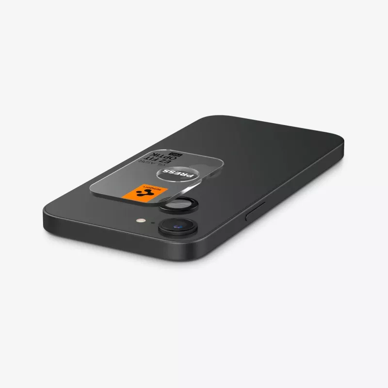 Spigen Optik Pro Glas.tR EZ Fit ochrana kamery 2-pack pre iPhone 16E/17E čierna