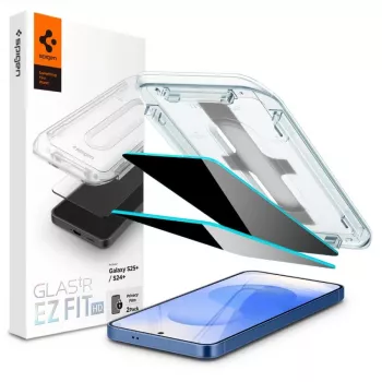Spigen Glas.TR EZFIT HD Privacy ochranné sklo proti videniu pre Samsung Galaxy S24+ 2 ks