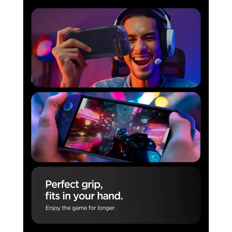 Spigen Dual Grip puzdro pre Nintendo Switch 2 - čierne