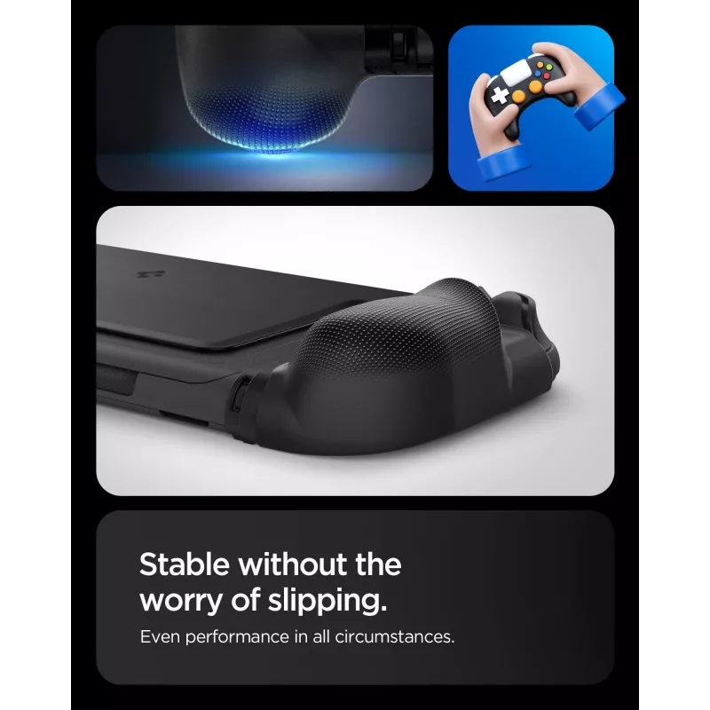 Spigen Dual Grip puzdro pre Nintendo Switch 2 - čierne