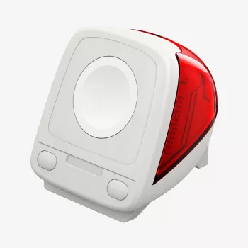 Spigen Classic C1 stojan na Apple Watch rubínový