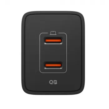 SPIGEN ESSENTIAL EE472EU 2-portový sieťový nabíjací adaptér 47W čierny