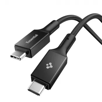 Spigen EB10010CC Essential USB-C na USB-C kábel 100W 1m čierny