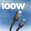 SPIGEN EB10020CC Essential USB-C na USB-C kábel 100W 200cm čierny