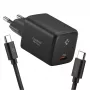 SPIGEN EE451EU ESSENTIAL 1-portový sieťový nabíjací adaptér 45W + Type-C kábel čierny