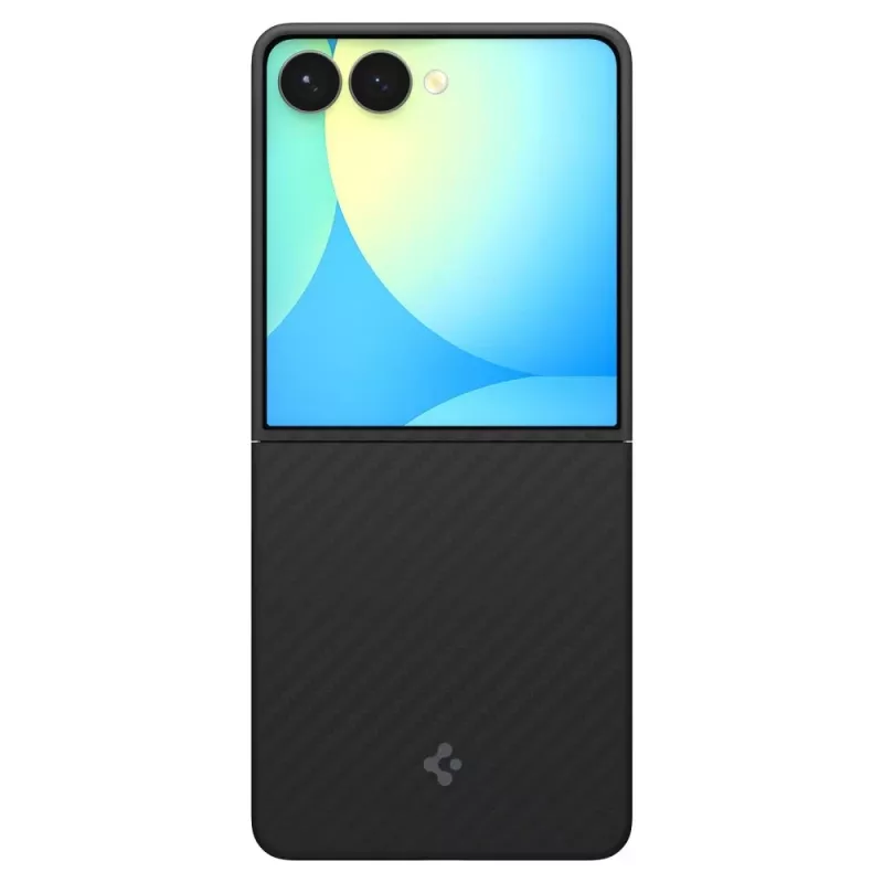 Spigen AirSkin Aramid Puzdro pre Samsung Galaxy Z Flip 7, čierne