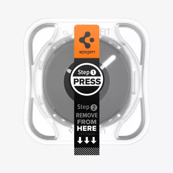 Spigen Glas.TR EZ Fit ochranná fólia displeja z tvrdeného skla pre Samsung Galaxy Watch 44 mm (balenie 2 ks) - číra