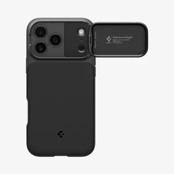 SPIGEN Optik Armor Mag MagSafe puzdro pre Apple iPhone 18 Pro Max, čierna