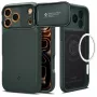 Spigen Optik Armor MagFit puzdro pre iPhone 17 Pro Max, kompatibilné s MagSafe, Abyss Green (ACS09901)