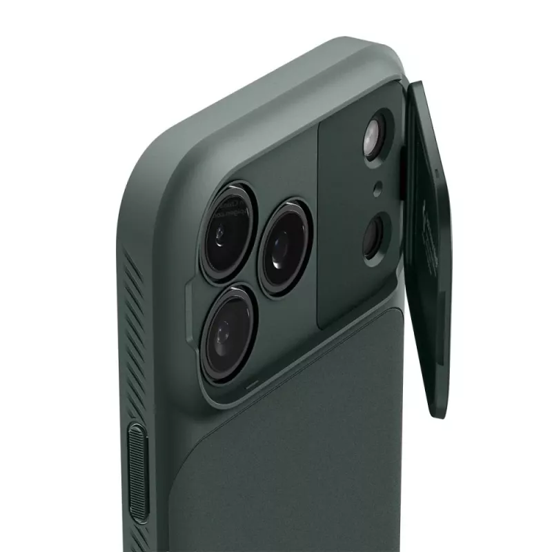 Spigen Optik Armor MagFit puzdro pre iPhone 17 Pro Max, kompatibilné s MagSafe, Abyss Green (ACS09901)
