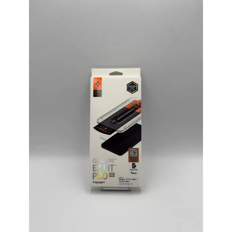 Spigen Glas.tR EZ Fit Pro AC Privacy ochranné sklo displeja pre iPhone 16 Pro Max / 17 Pro Max