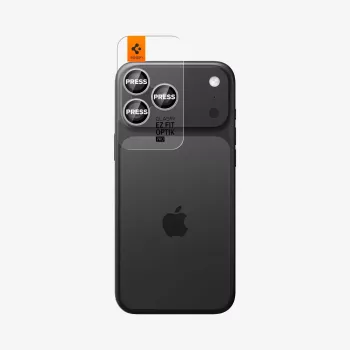 Spigen Optik Pro Glas.tR EZ Fit ochrana kamery balenie 2 ks pre iPhone 14 Pro / Max, 15 Pro / Max, 16 Pro / Max, 17 Pro / Max - strieborná