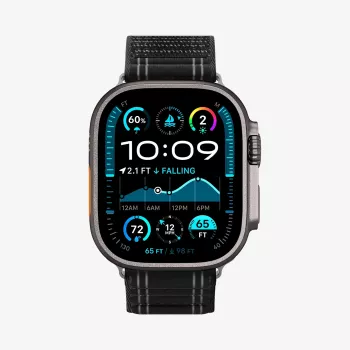 SPIGEN WBF0 remienok Apple Watch 8 / 9 / 10 / 11 / SE / Ultra (44 / 45 / 46 / 49 mm) čierny