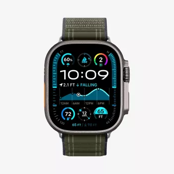 SPIGEN WBF0 Remienok pre Apple Watch 8/9/10/11/SE/Ultra (44/45/46/49 mm), zelený