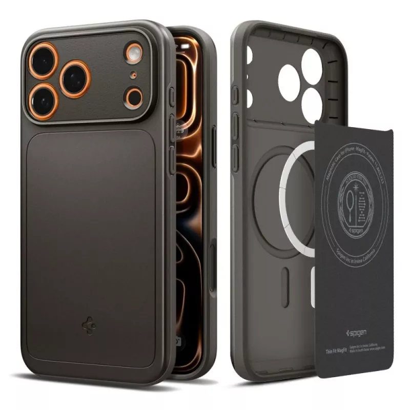 Spigen Thin Fit Mag MagSafe puzdro pre iPhone 17 Pro Max (Gunmetal)