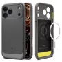 Spigen Rugged Armor Mag MagSafe iPhone 17 Pro puzdro sivá