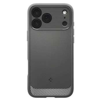 Spigen Rugged Armor Mag MagSafe iPhone 17 Pro puzdro sivá