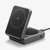Spigen Essential Qi2 2-in-1 bezdrôtový nabíjací stojan 25W MagSafe čierny