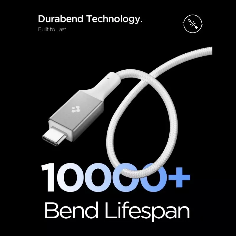SPIGEN EB10015CC Essential USB-C na USB-C kábel 100W 150cm biely