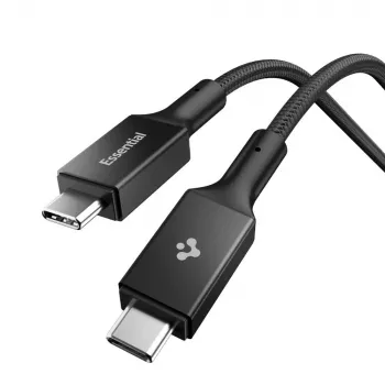 SPIGEN EB10015CC Essential USB-C na USB-C kábel 100W 150cm čierny