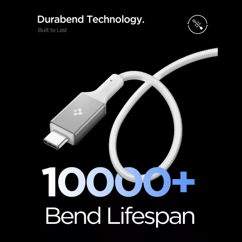 SPIGEN EB24015CC Essential Type-C kábel 240W 150cm biely