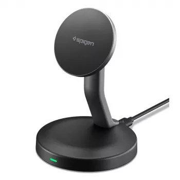 SPIGEN EF151MS Essential magnetická MagSafe bezdrôtová nabíjačka 15W čierna