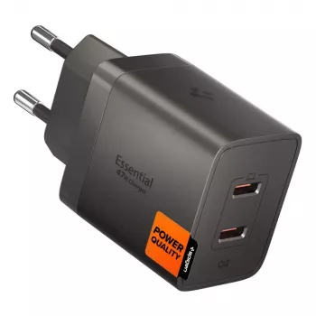 SPIGEN EE472EU-GAN Essential 2-Port sieťová nabíjačka 47W Gunmetal
