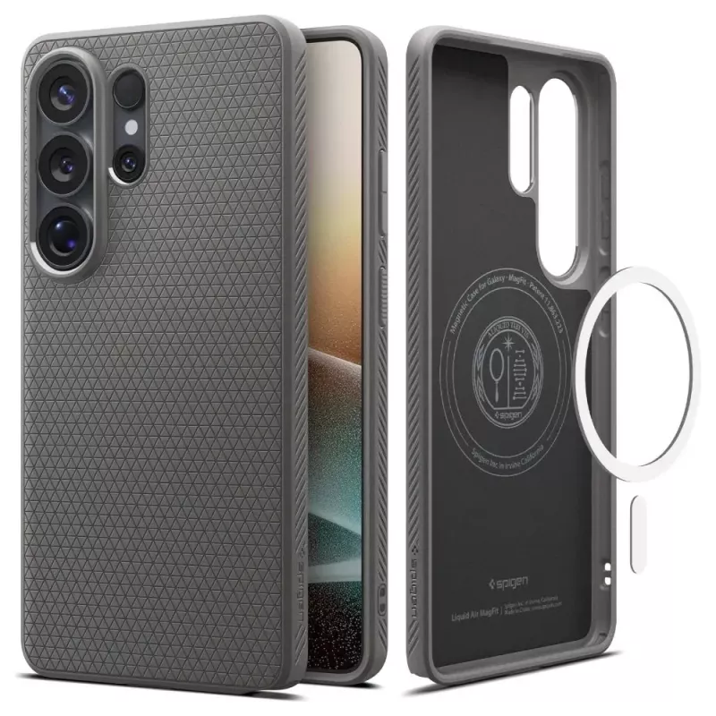 Spigen Liquid Air Mag Magsafe Galaxy S26 Ultra mramorová sivá
