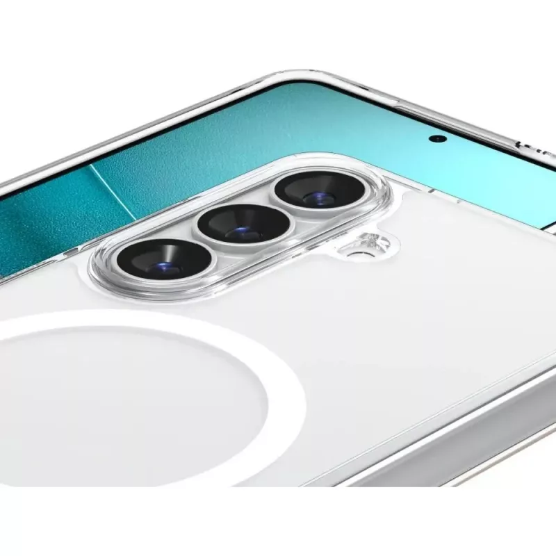 Spigen Ultra Hybrid Mag MagSafe Galaxy S26 číra/biela