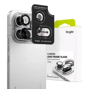 Ringke Ochrana rámika kamery 2-balenie pre Nothing Phone (4a) Pro, čierna