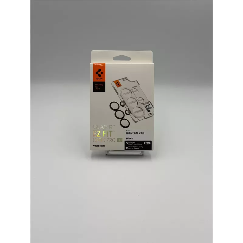 Spigen Optik Pro HD GLAS.TR EZ Fit ochrana kamery 2 ks pre Samsung Galaxy S26 Ultra - čierna