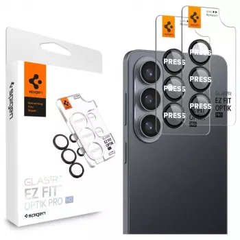 Spigen Optik Pro HD Glas.tR EZ Fit ochrana kamery 2 ks pre Samsung Galaxy S26+ - čierna