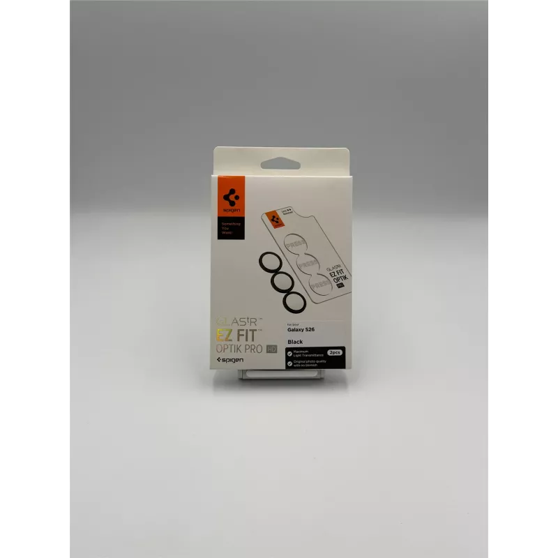 Spigen Optik Pro HD GLAS.TR EZ Fit ochrana kamery 2 ks pre Samsung Galaxy S26 - čierna