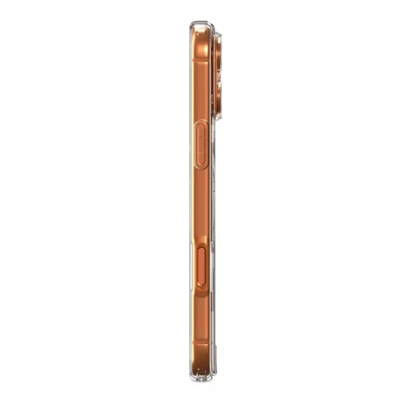 Spigen Ultra Hybrid Mag MagSafe iPhone 17 Pro Max priehľadná/oranžová
