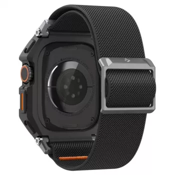 SPIGEN Lite Fit Pro & tvrdené sklo Apple Watch Ultra 1 / 2 / 3 (49 mm) matná čierna