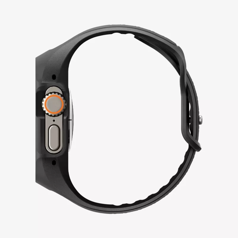 SPIGEN Liquid Air Pro & tvrdené sklo Apple Watch Ultra 1 / 2 / 3 (49 mm) čierna