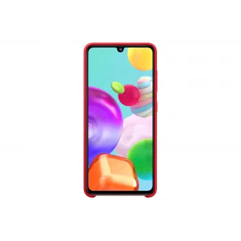 Samsung Galaxy A41 Silicone Cover Case červená