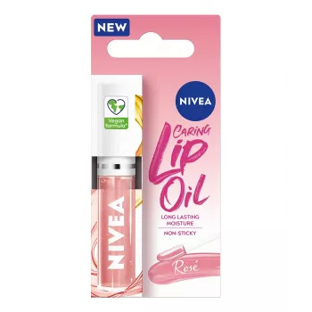 NIVEA Caring Lip Oil Rose olej na pery 5,5 ml